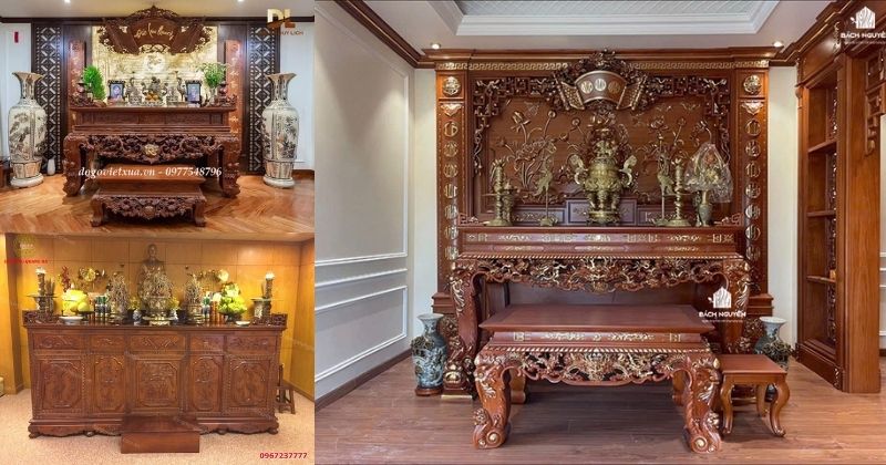Các mẫu bàn thờ gia tiên đẹp được ưa chuộng nhất hiện nay