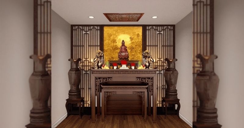 Cách bài trí bàn thờ Phật đúng chuẩn phong thủy