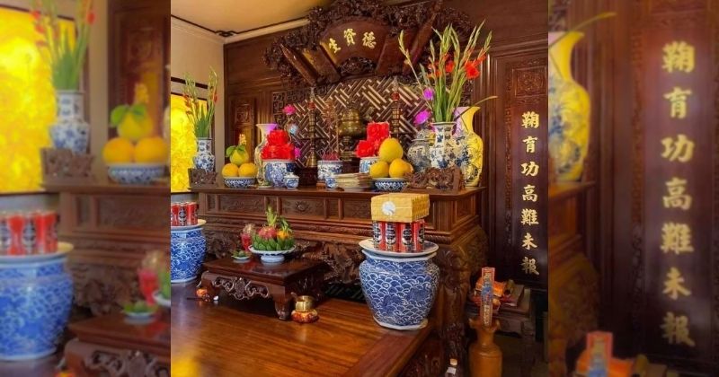 Cách chọn bàn thờ gia tiên chuẩn phong thủy
