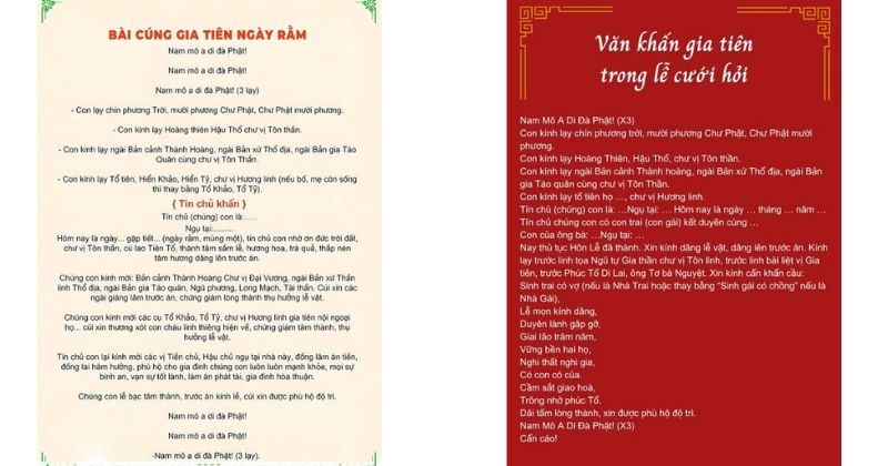 Tổng hợp các bài văn khấn gia tiên đầy đủ và chuẩn nhất