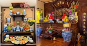 Trang trí bàn thờ gia tiên