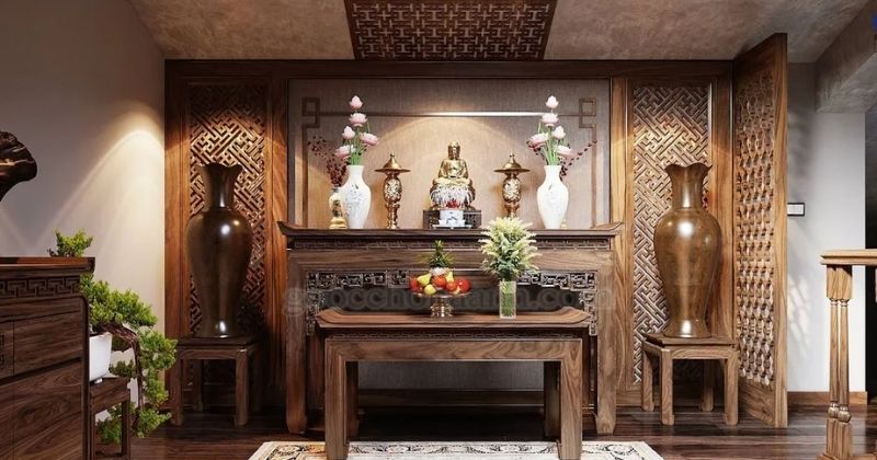 Tư vấn chọn kích thước bàn thờ phù hợp với không gian sống