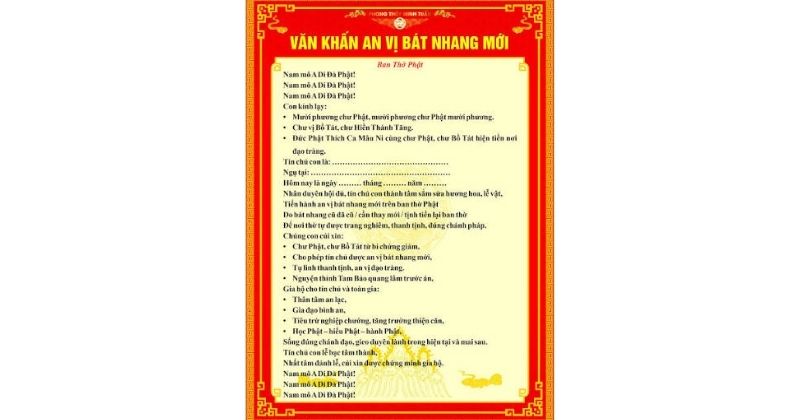 Văn khấn sau khi bao sái bàn thờ xong (khấn an vị bát hương)