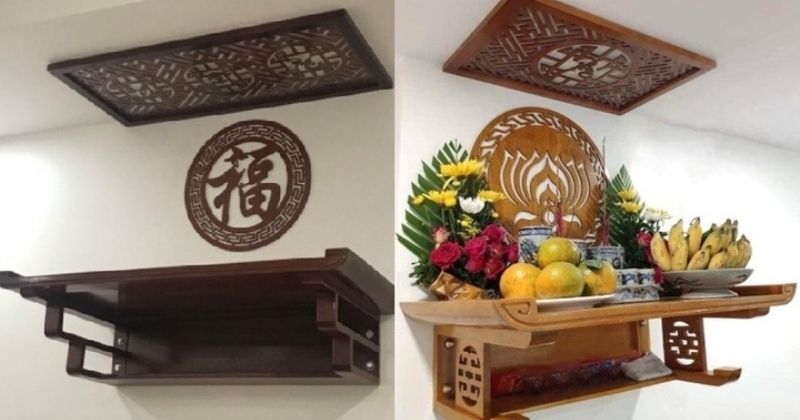 Vị trí và hướng đặt bàn thờ treo tường hợp phong thủy