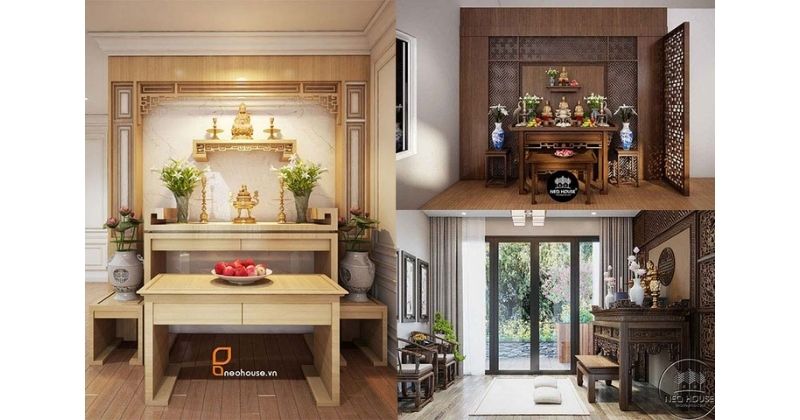 Ý nghĩa của việc chọn kích thước bàn thờ chuẩn phong thủy