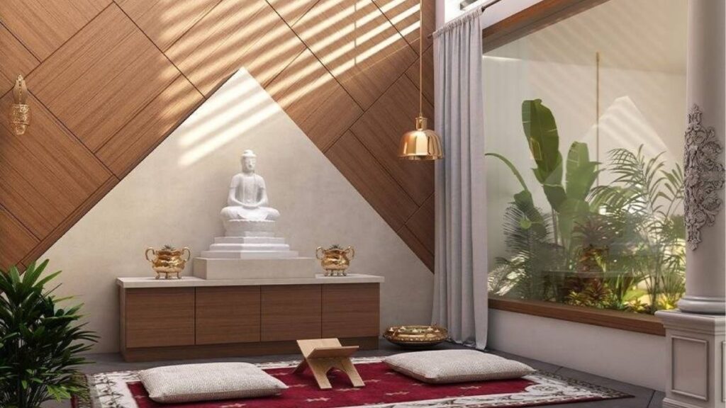 ánh sáng khi tụng kinh tại nhà